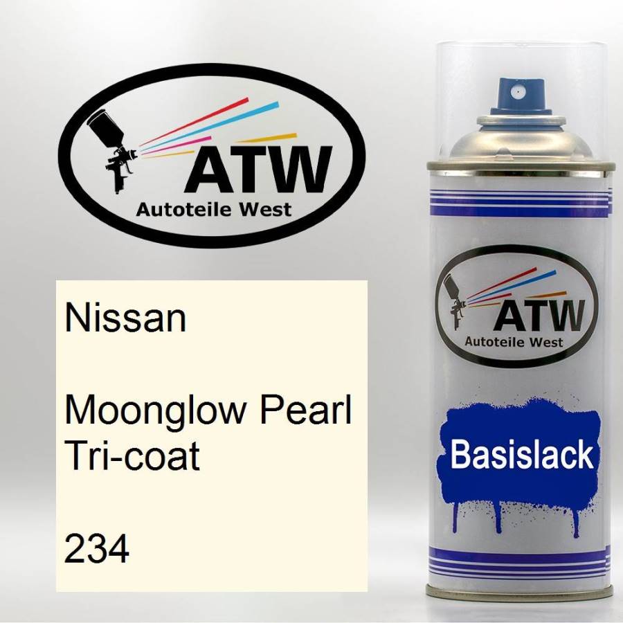 Nissan, Moonglow Pearl Tricoat, 234: 400ml Sprühdose, von ATW Autoteile West.